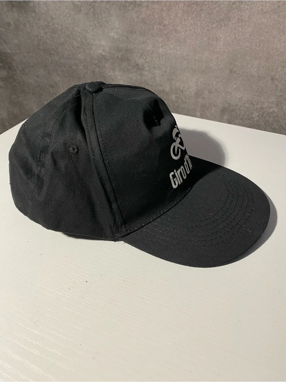 Ale Giro d’Italia Black Adjustable Cotton Canvas Cycling Cap Logo